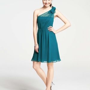 Ann Taylor petite silk georgette flower dress